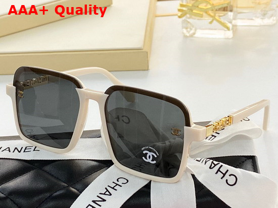 Chanel Square Frame Acetate Sunglasses with CC Motif Black Replica