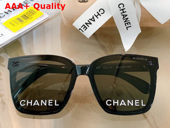 Chanel Square Frame Sunglasses in Pink Replica