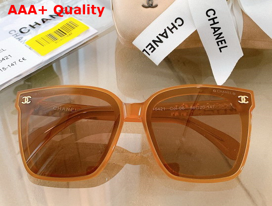 Chanel Square Frame Sunglasses in Pink Replica