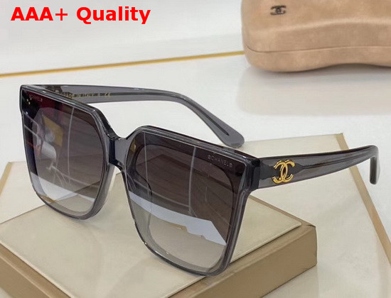 Chanel Square Sunglasses in Acetate White and Black Replica