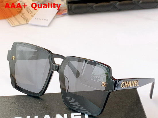 Chanel Square Sunglasses in White with Blue Lens Replica