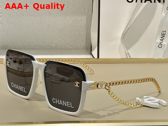 Chanel Square Sunglasses with CC Charms Replica