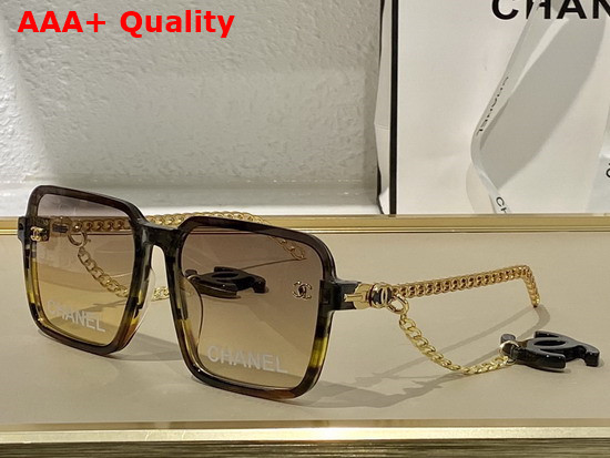 Chanel Square Sunglasses with CC Charms Replica