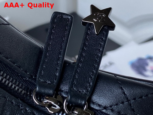 Chanel Star Handbag Black Lambskin and Gun Metal AS4579 Replica