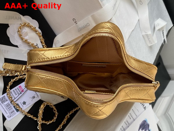 Chanel Star Handbag Gold Metallic Lambskin and Gold Metal AS4579 Replica