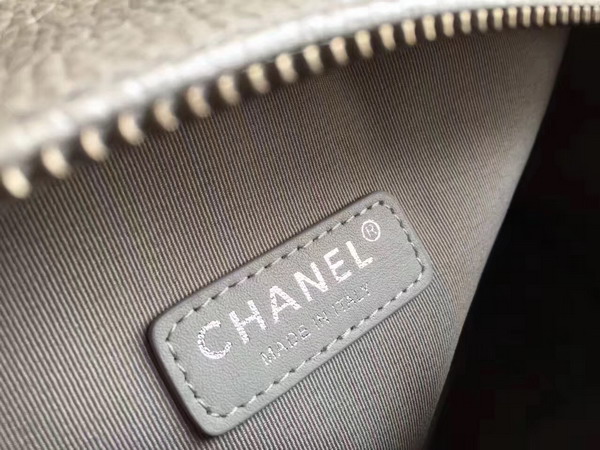 Chanel Travel Bowling Bag in Stone Grained Calfskin For Sale