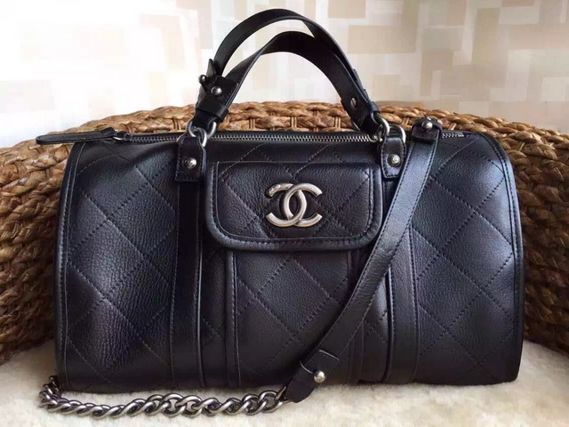 Chanel Travel Holdalls Black Calfskin for Sale