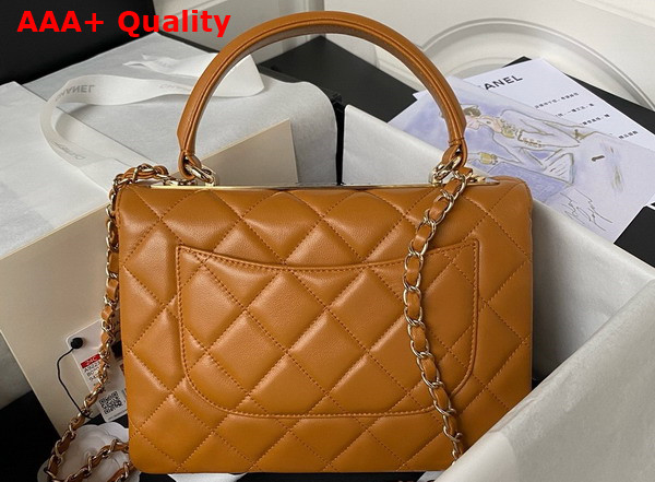 Chanel Trendy CC Bag in Brown Lambskin Replica