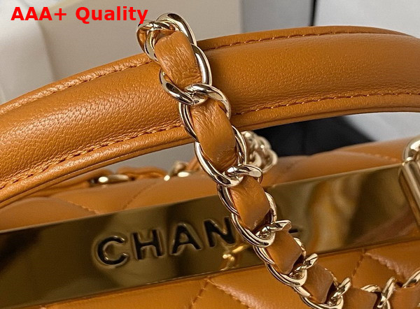 Chanel Trendy CC Bag in Brown Lambskin Replica