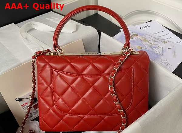 Chanel Trendy CC Bag in Red Lambskin Replica