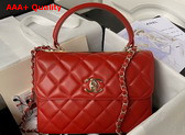 Chanel Trendy CC Bag in Red Lambskin Replica