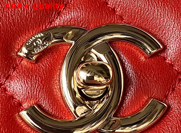 Chanel Trendy CC Bag in Red Lambskin Replica