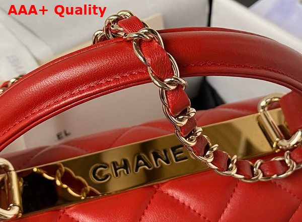 Chanel Trendy CC Bag in Red Lambskin Replica