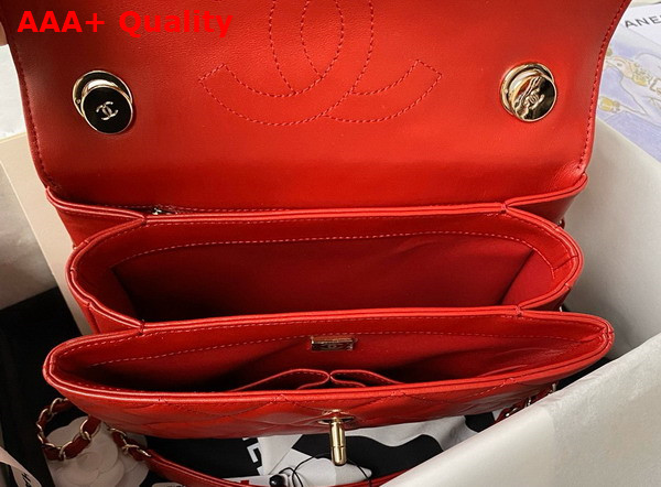 Chanel Trendy CC Bag in Red Lambskin Replica