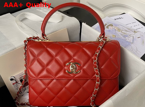 Chanel Trendy CC Bag in Red Lambskin Replica