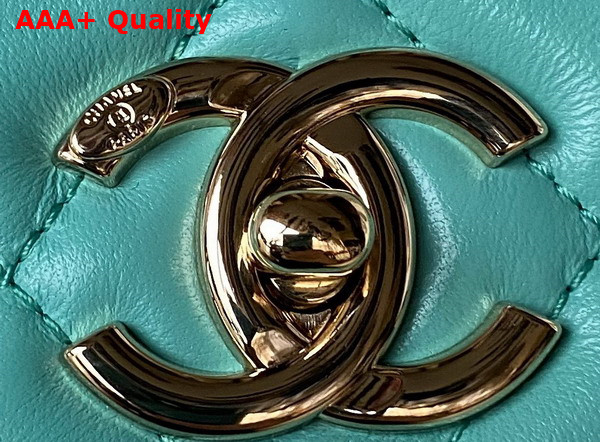 Chanel Trendy CC Bag in Turquoise Lambskin Replica