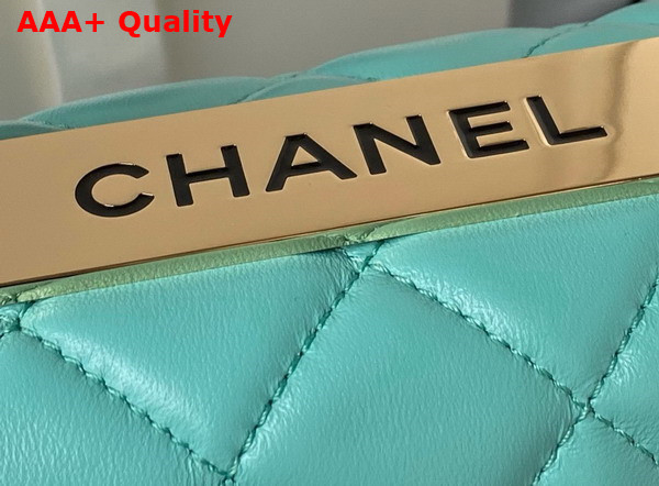 Chanel Trendy CC Bag in Turquoise Lambskin Replica