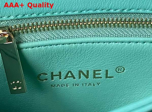 Chanel Trendy CC Bag in Turquoise Lambskin Replica