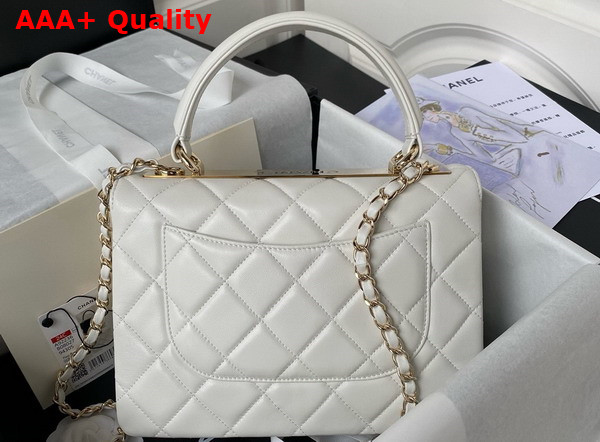 Chanel Trendy CC Bag in White Lambskin Replica