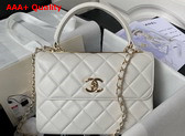 Chanel Trendy CC Bag in White Lambskin Replica