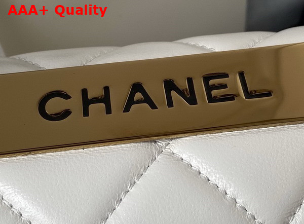 Chanel Trendy CC Bag in White Lambskin Replica