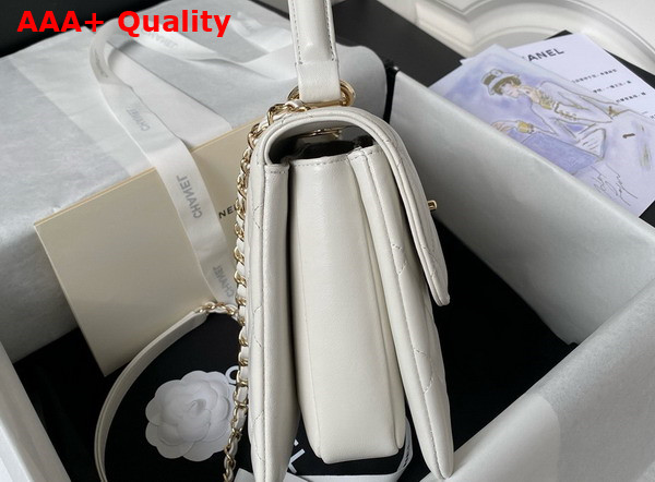 Chanel Trendy CC Bag in White Lambskin Replica