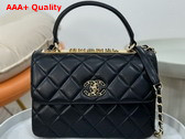 Chanel Trendy CC Flap Bag in Black Lambskin Replica