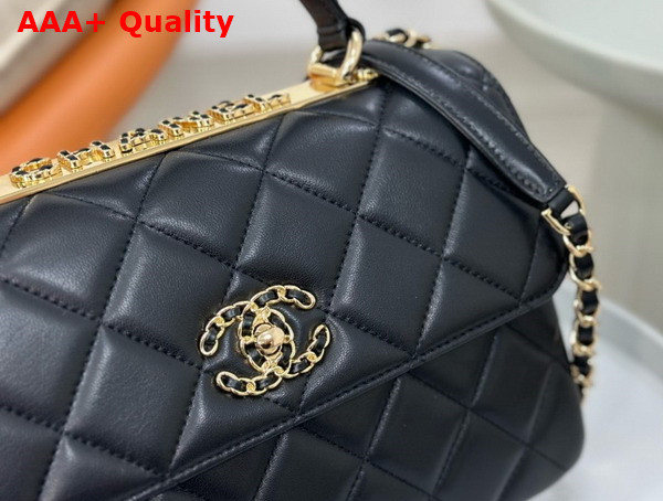 Chanel Trendy CC Flap Bag in Black Lambskin Replica