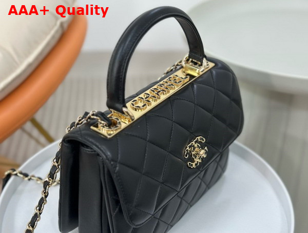 Chanel Trendy CC Flap Bag in Black Lambskin Replica