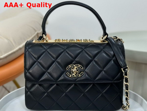 Chanel Trendy CC Flap Bag in Black Lambskin Replica