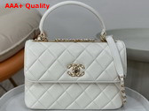 Chanel Trendy CC Flap Bag in White Lambskin Replica