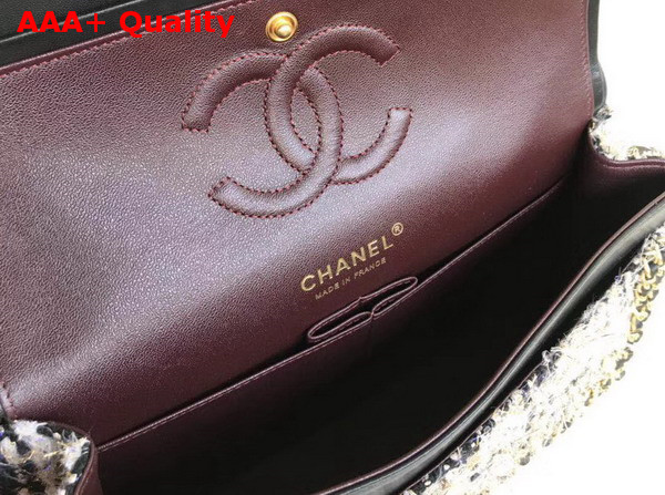 Chanel Tweed Flap Bag Black Replica