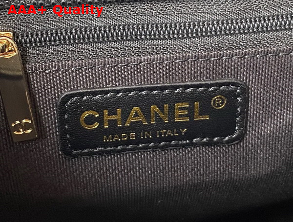 Chanel Two Pocket Backpack in Black Grained Calfskin Replica