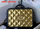 Chanel Vanity Case Lambskin Gold Metal Black Ref AS2900 Replica