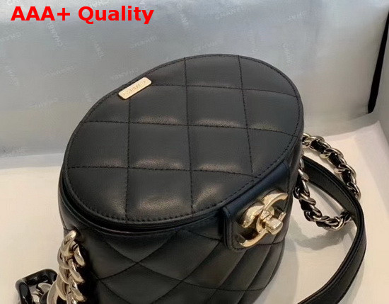 Chanel Vanity Case Lambskin Resin and Gold Tone Metal Black AS1355 Replica