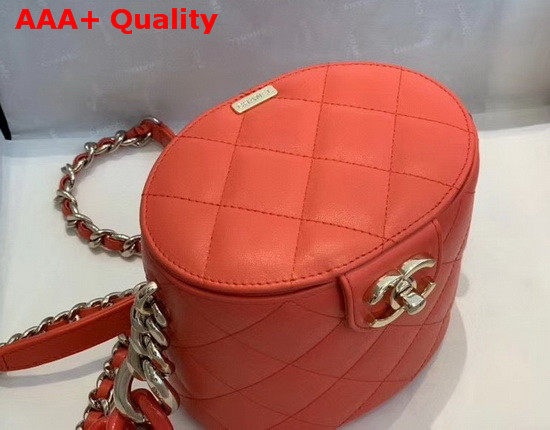 Chanel Vanity Case Lambskin Resin and Gold Tone Metal Red AS1355 Replica