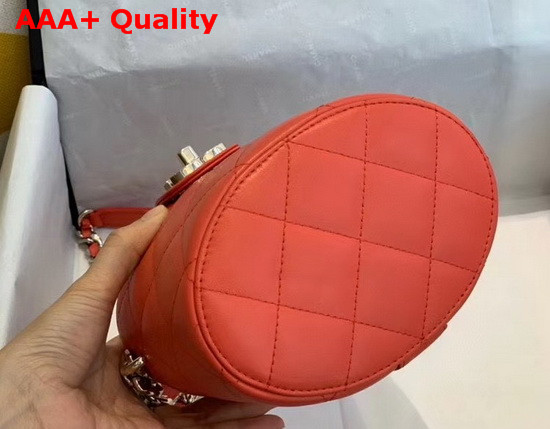 Chanel Vanity Case Lambskin Resin and Gold Tone Metal Red AS1355 Replica