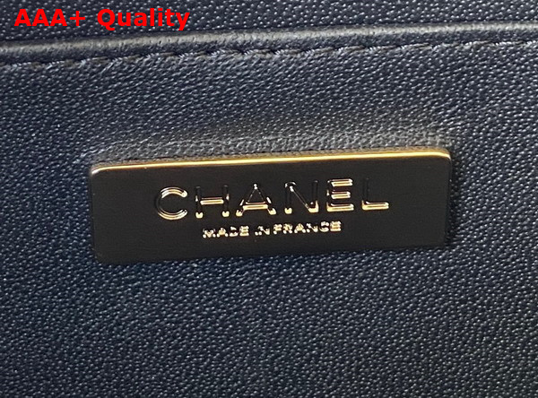 Chanel Vanity Case in Black Calfskin Gold Tone Metal AS3345 Replica