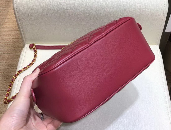 Chanel Vanity Case in Burgundy Calfskin A57905