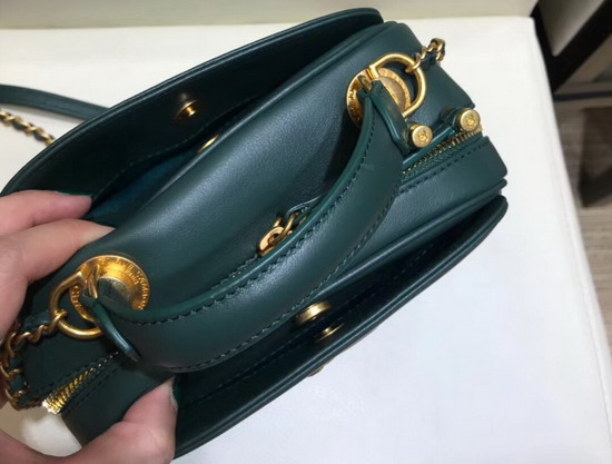 Chanel Vanity Case in Green Calfskin A57905