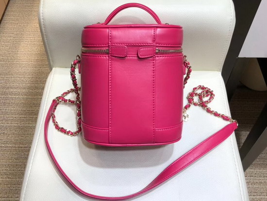 Chanel Vanity Case in Rose Lambskin AS0323