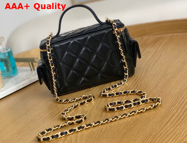 Chanel Vanity with Chain Lambskin Black Ref AP3017 Replica