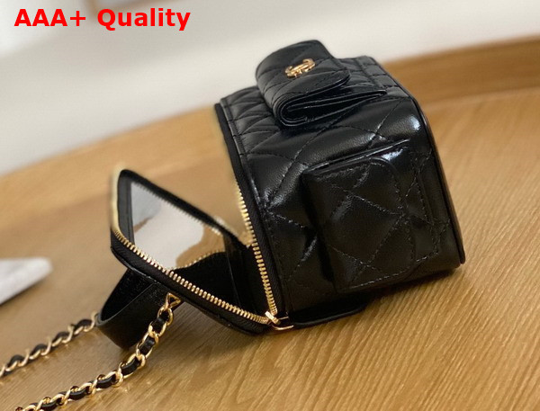 Chanel Vanity with Chain Lambskin Black Ref AP3017 Replica