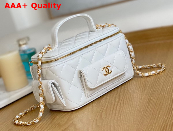 Chanel Vanity with Chain White Lambskin Ref AP3017 Replica