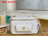 Chanel Vanity with Chain White Lambskin Ref AP3017 Replica