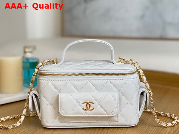 Chanel Vanity with Chain White Lambskin Ref AP3017 Replica