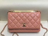 Chanel WOC Dusty Pink Quilted Lambskin