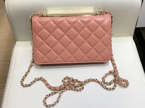 Chanel WOC Dusty Pink Quilted Lambskin