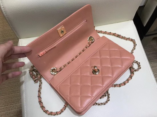 Chanel WOC Dusty Pink Quilted Lambskin