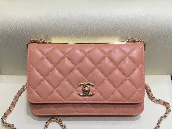 Chanel WOC Dusty Pink Quilted Lambskin